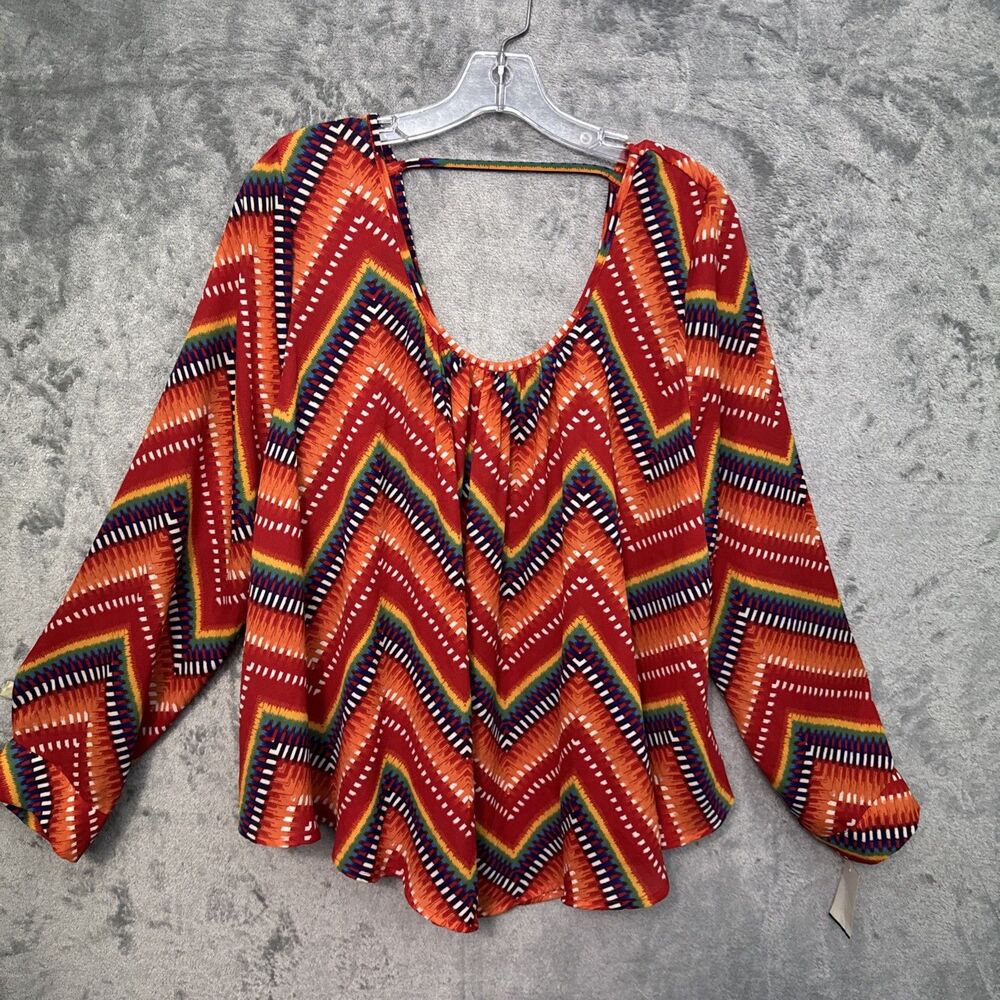 Liberty Love Top 2xL multicolored herringbone NEW